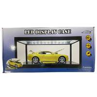 1:18 Black LED Display Case - Mirrored Backing and Base